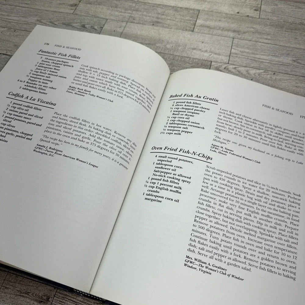 GFWC Centennial Cookbook 1988 Hardcover Recipes Appetizers Casseroles Bread (F8)